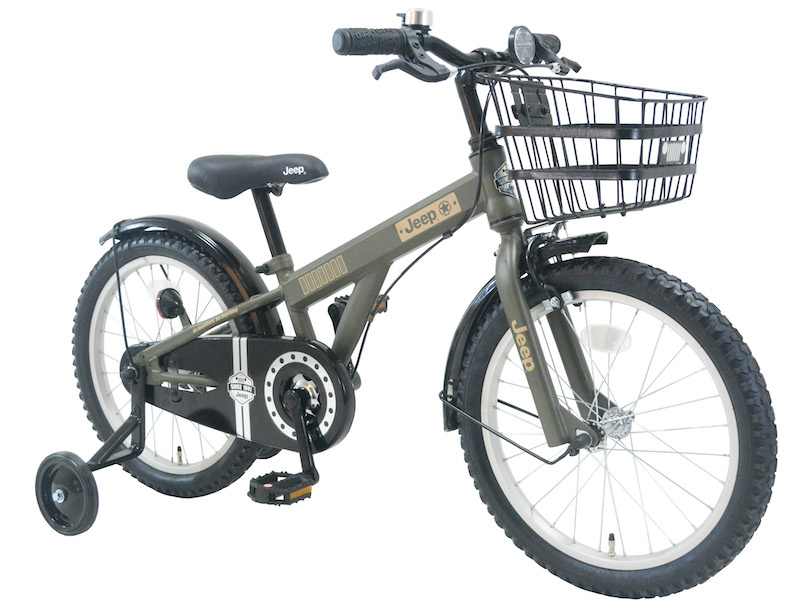 Jeep キッズバイク　18インチ JEEP ジープ キッズサイクル 18インチ JE-18G オリーブ レッド
