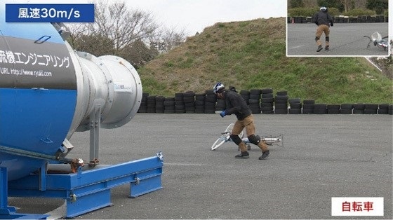 自転車 風速