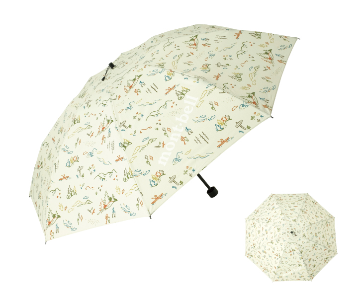モンベル　日傘　未使用品 モンベル 折り畳み傘 日傘 晴雨兼用 完全遮光 UV対策 サン