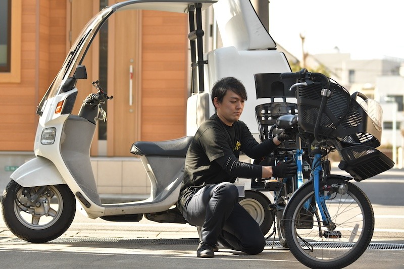 医師が乗っていた自転車 自転車が壊れたときに駆けつける救急メカサービスが都内で始まる